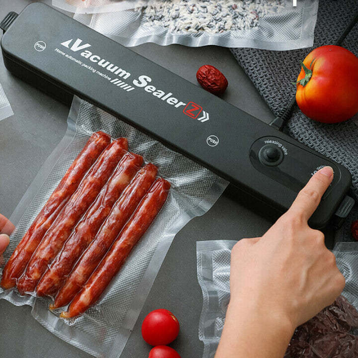 ⚡ Automatic Vacuum Sealing Machine – One-Touch Operation, Extends Food Freshness & Compact Design 🍖